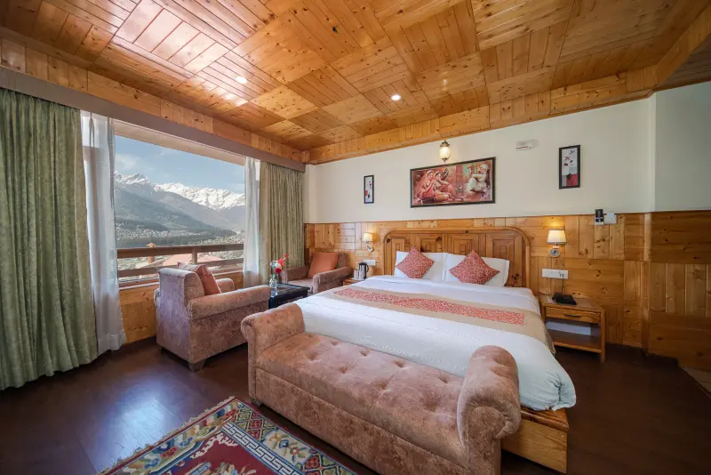 Family cottage mountain view centrally heated air cooled with balcony Image