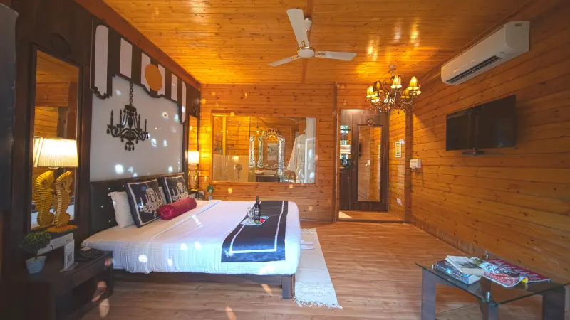 Grand Swiss wooden cottage Image
