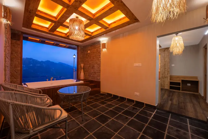 Myst Room with Private Jacuzzi and Balcony