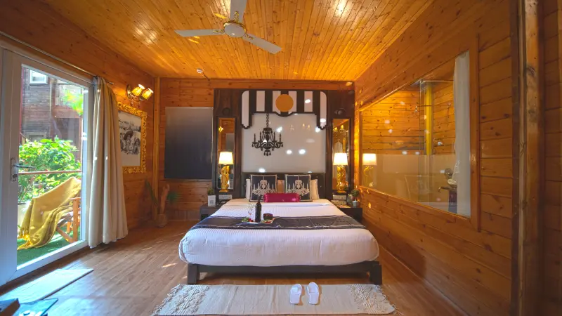 Grand Swiss wooden cottage